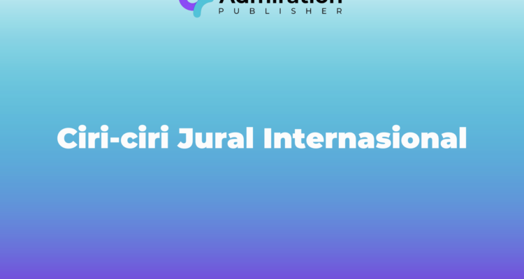 Ciri-ciri Jurnal Internasional