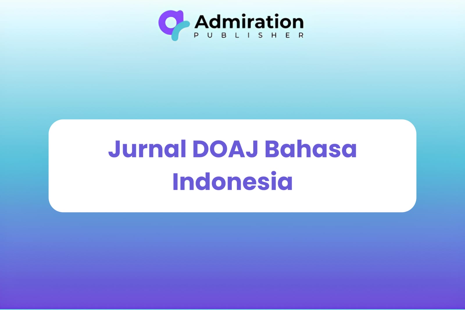 Jurnal DOAJ Bahasa Indonesia