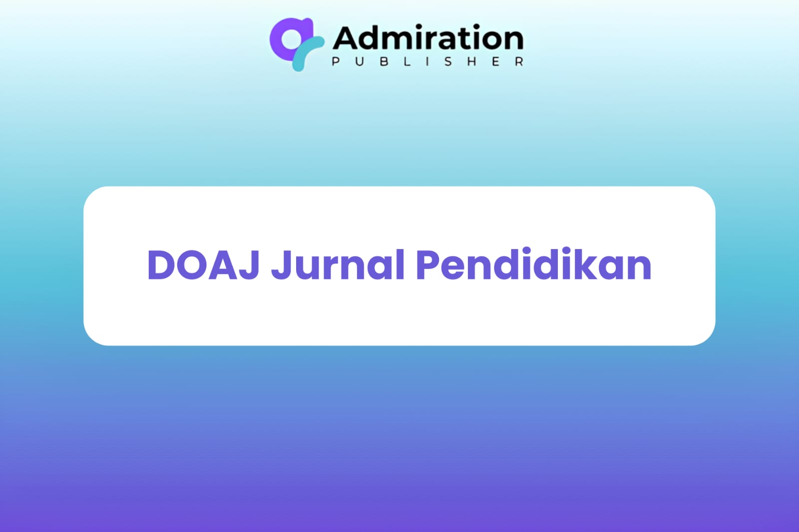 DOAJ Jurnal Pendidikan