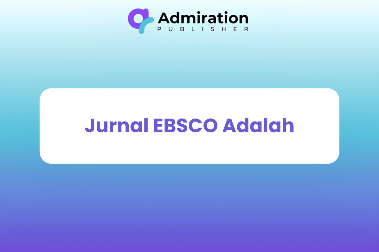 Jurnal EBSCO Adalah