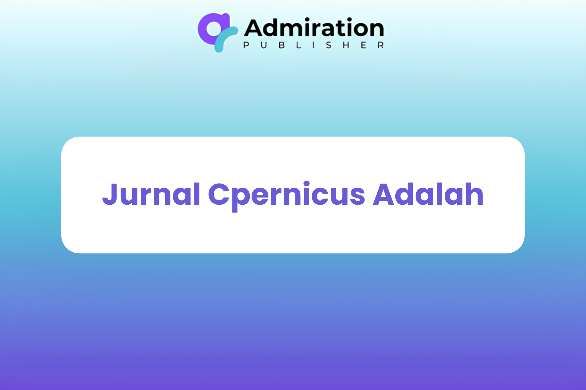 jurnal copernicus adalah