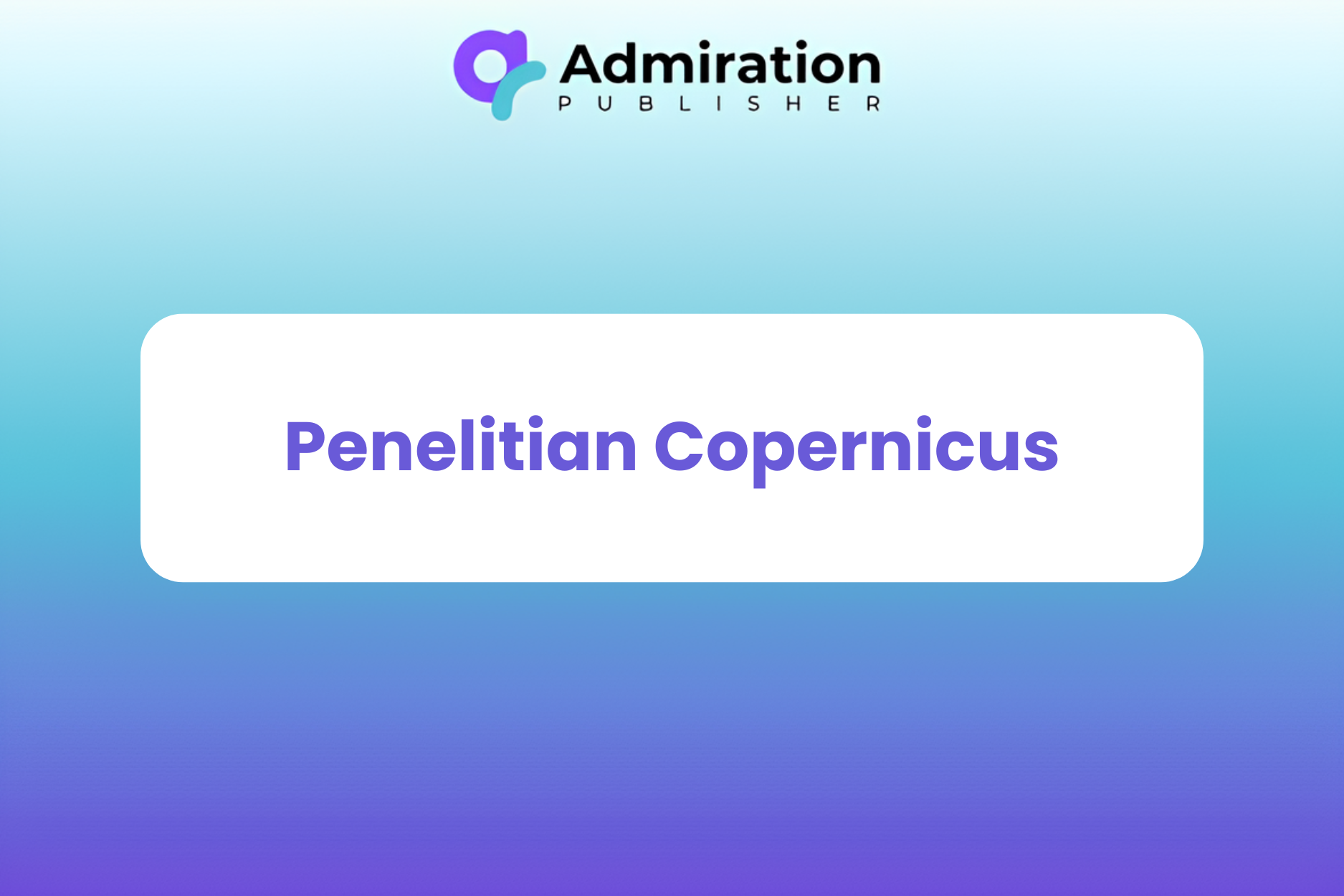 Penelitian Copernicus